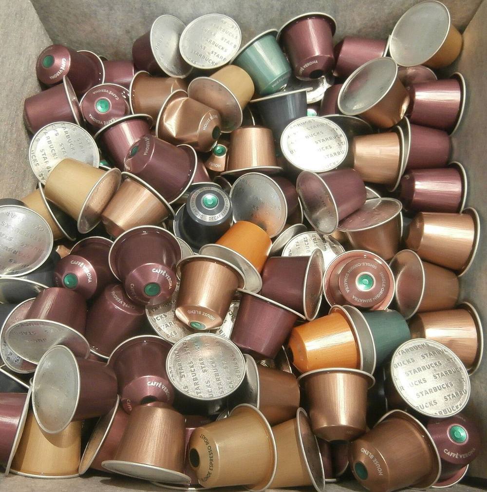 Un montón de cápsulas de café