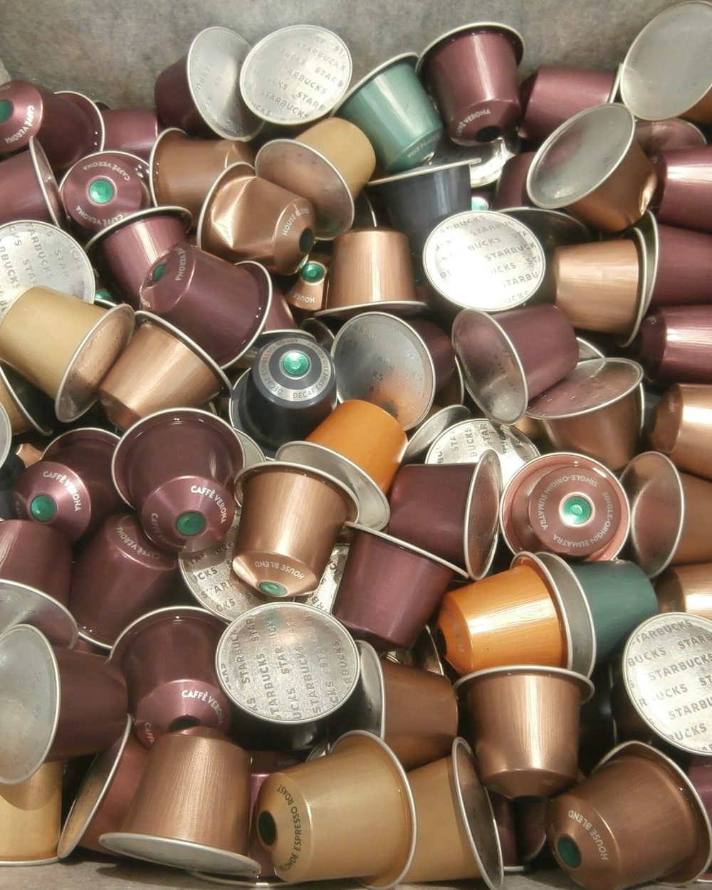 Cápsulas de café de colores